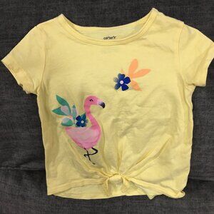 cute girls yellow short sleeve top